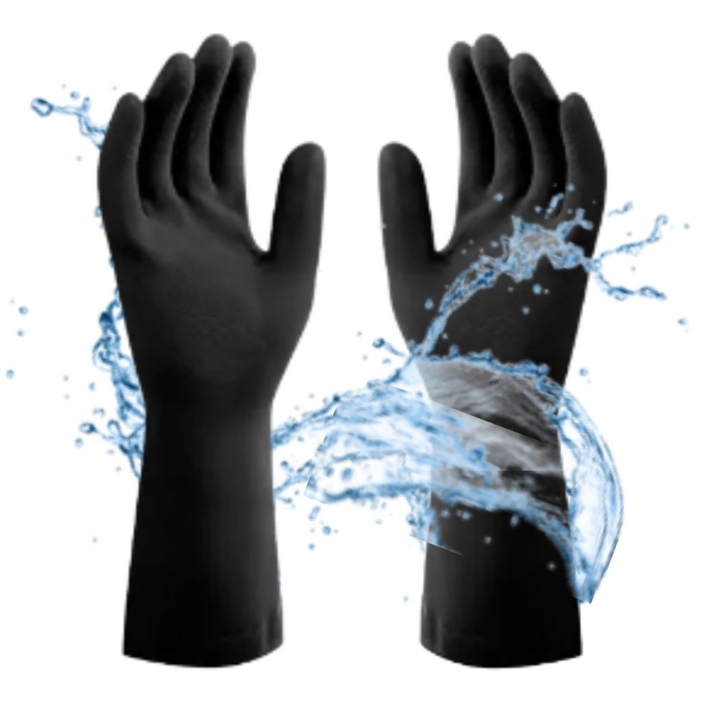 Mucambo luva de limpeza em borracha látex proteção impermeável epi em Oferta na Shopee