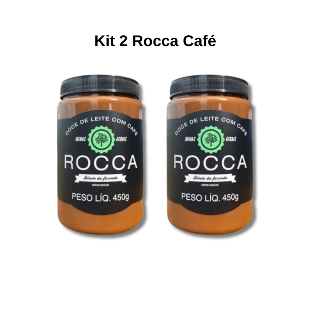 Kit 2 Doces De Leite Rocca Com Café 400gr Cada Uma Delícia
