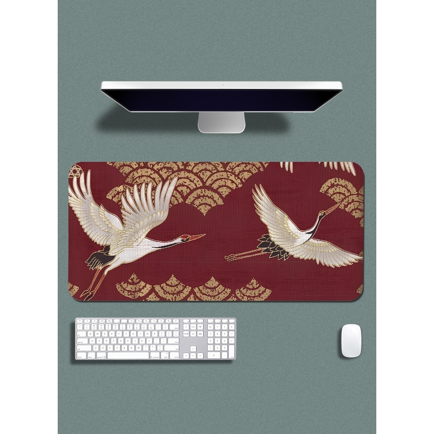 Mouse Pad Gamer p/ Destktop Borda Costurada Estampas Orientais Premium