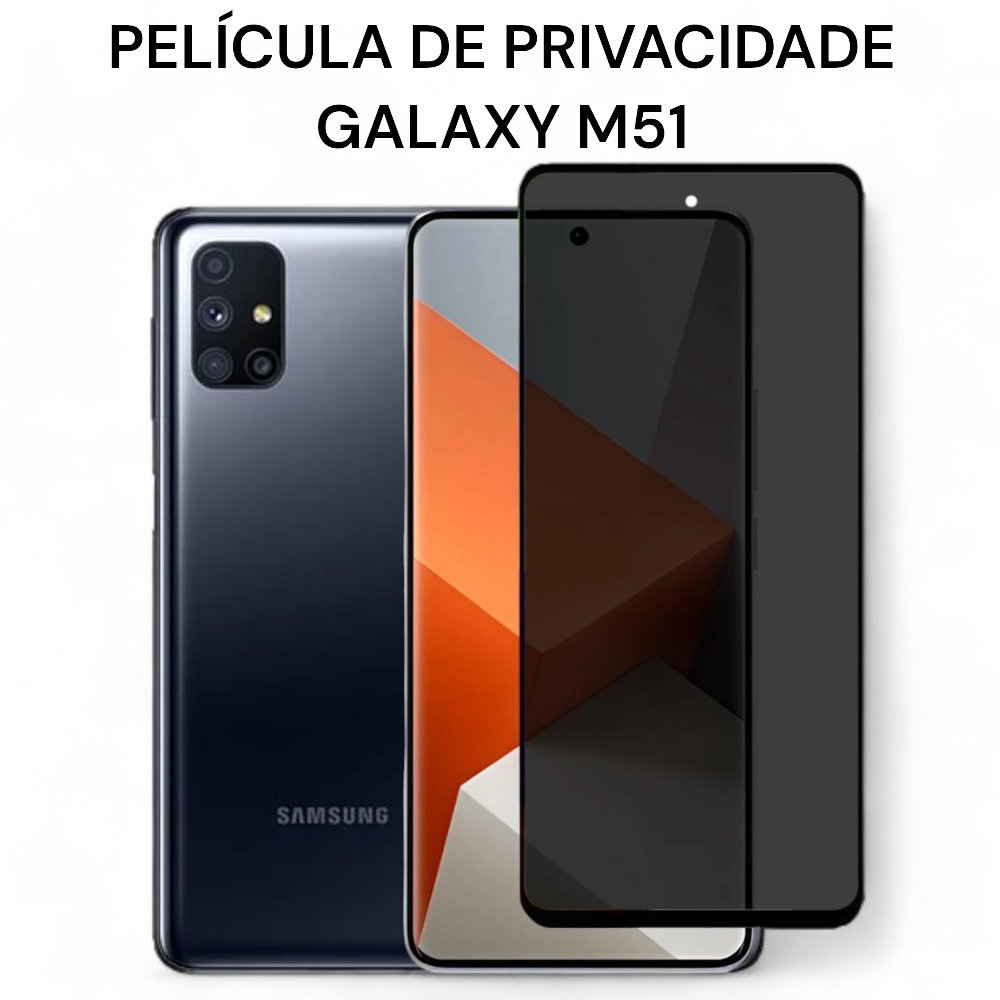 Película de Privacidade de Vidro 3D Para Galaxy M51