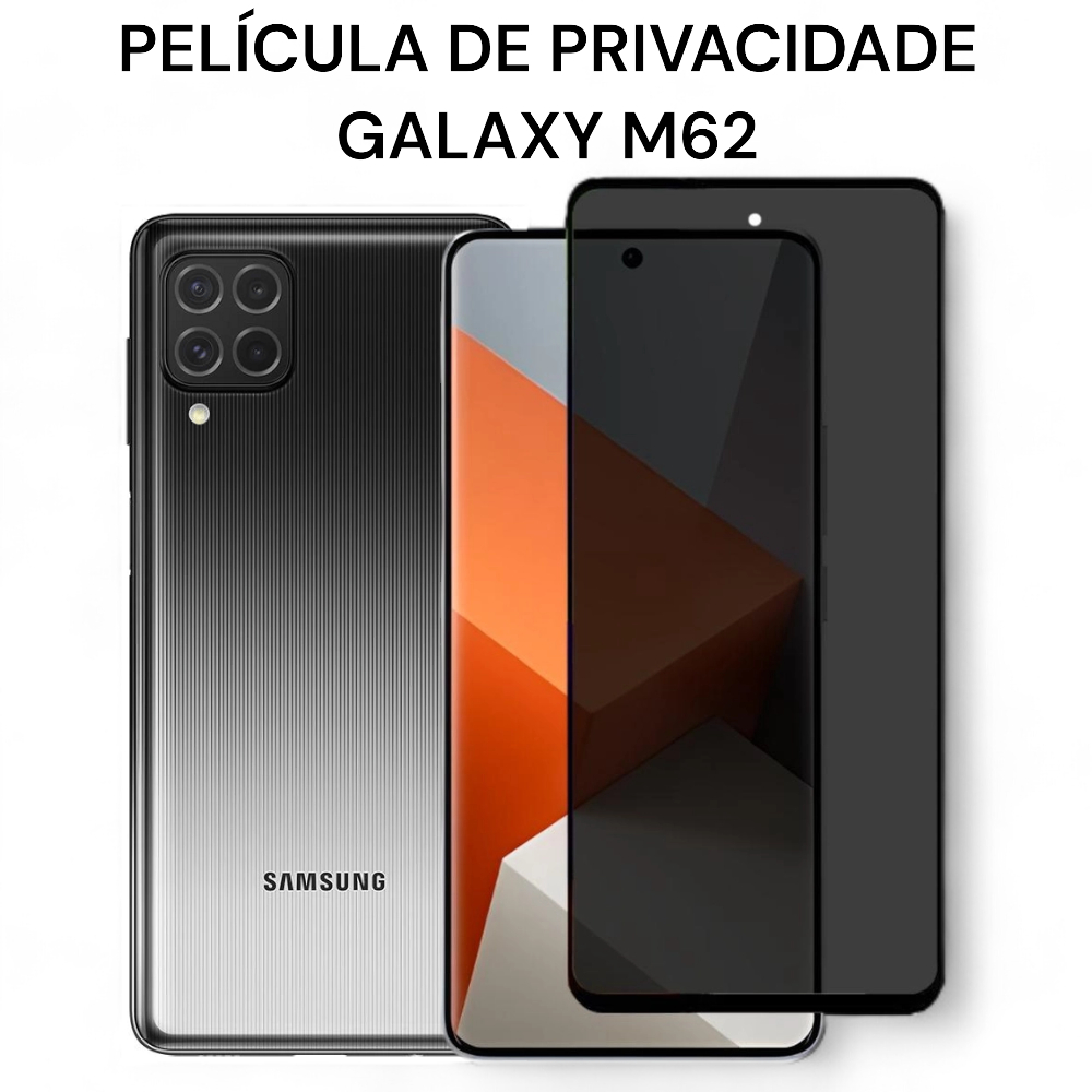 Película de Privacidade de Vidro 3D Para Galaxy M62