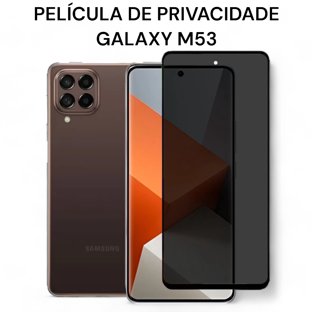 Película de Privacidade de Vidro 3D Para Galaxy M53 5G