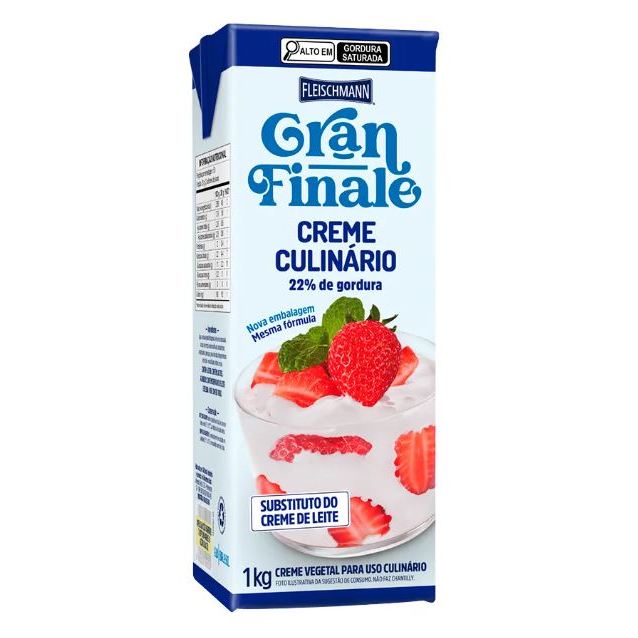 Creme Vegetal Culinário Gran Finale 1 kg - Fleischmann