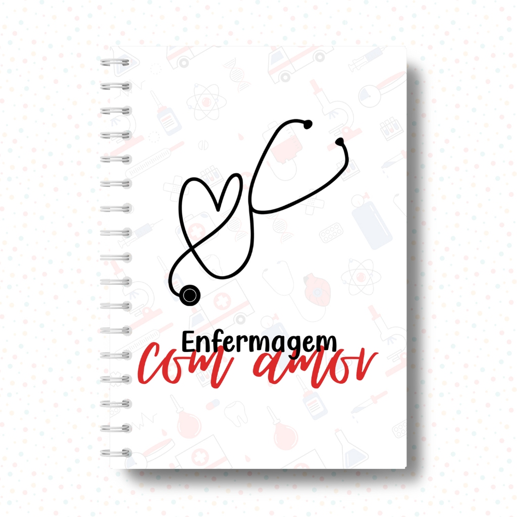 Manual Técnico para Consulta Rápida Curso Enfermagem Capa Dura Branco Com Amor