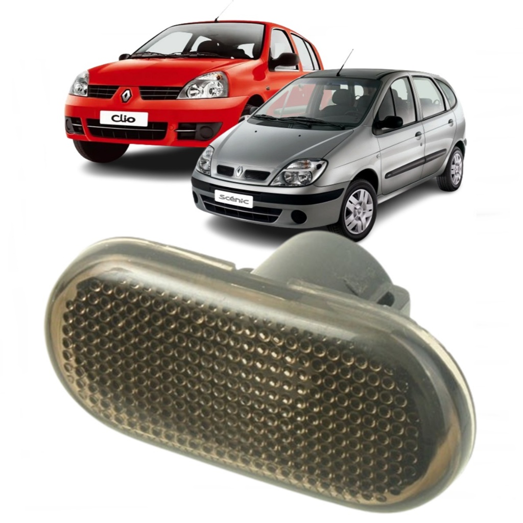Pisca Seta Lanterna Paralama Renault Clio / Scenic Fumê Sem Soquete