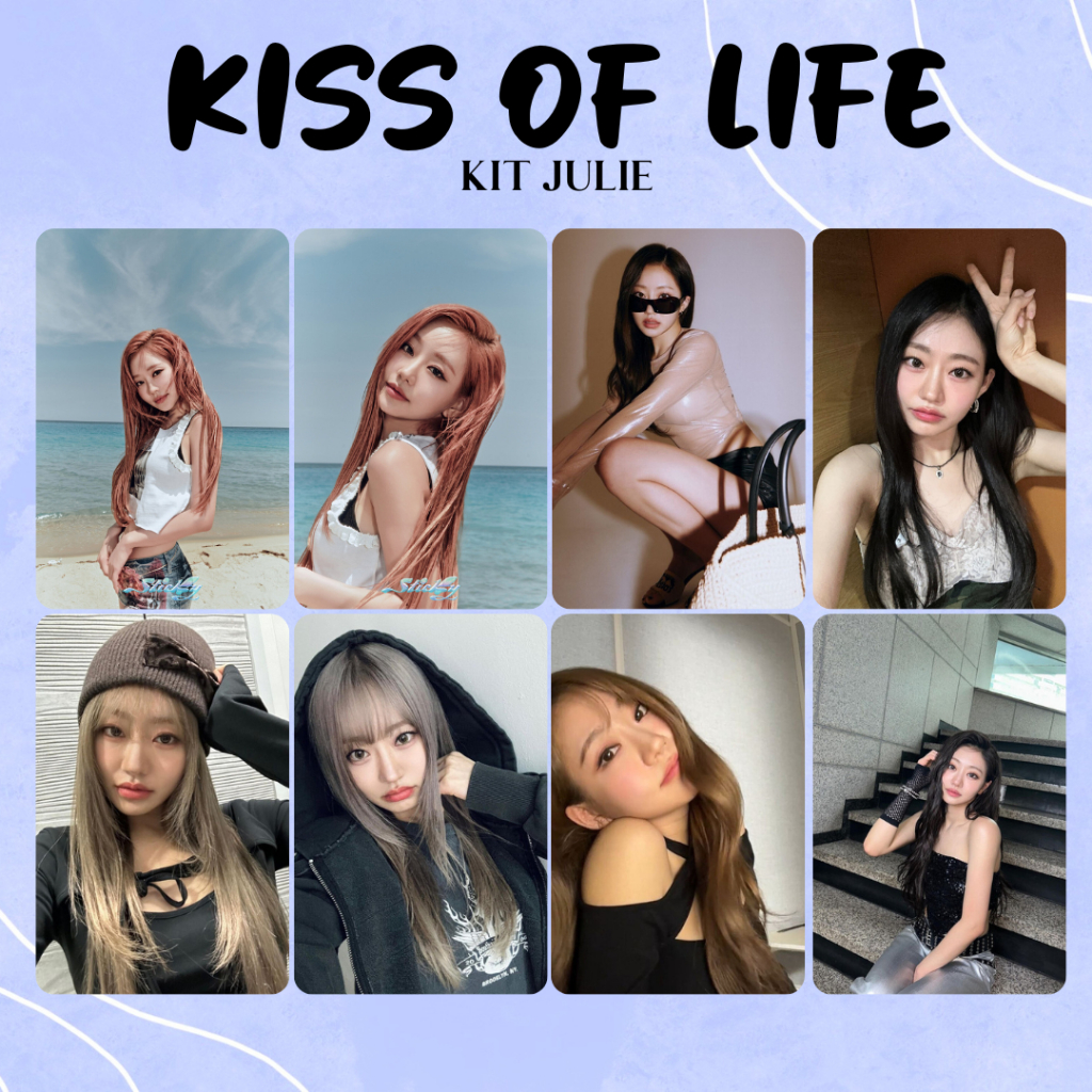 Photocards Kiss of Life kit de cada membro (FANMADE) em Oferta na Shopee