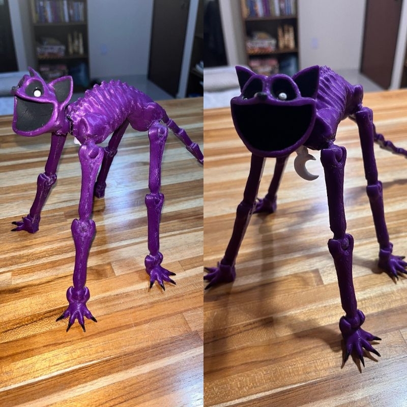 Boneco Poppy Playtime capítulo 3 jogos - Gato Catnap Articulado