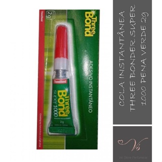 Cola instantânea 2g Three Bond super 1000 Pena Verde em Oferta na Shopee