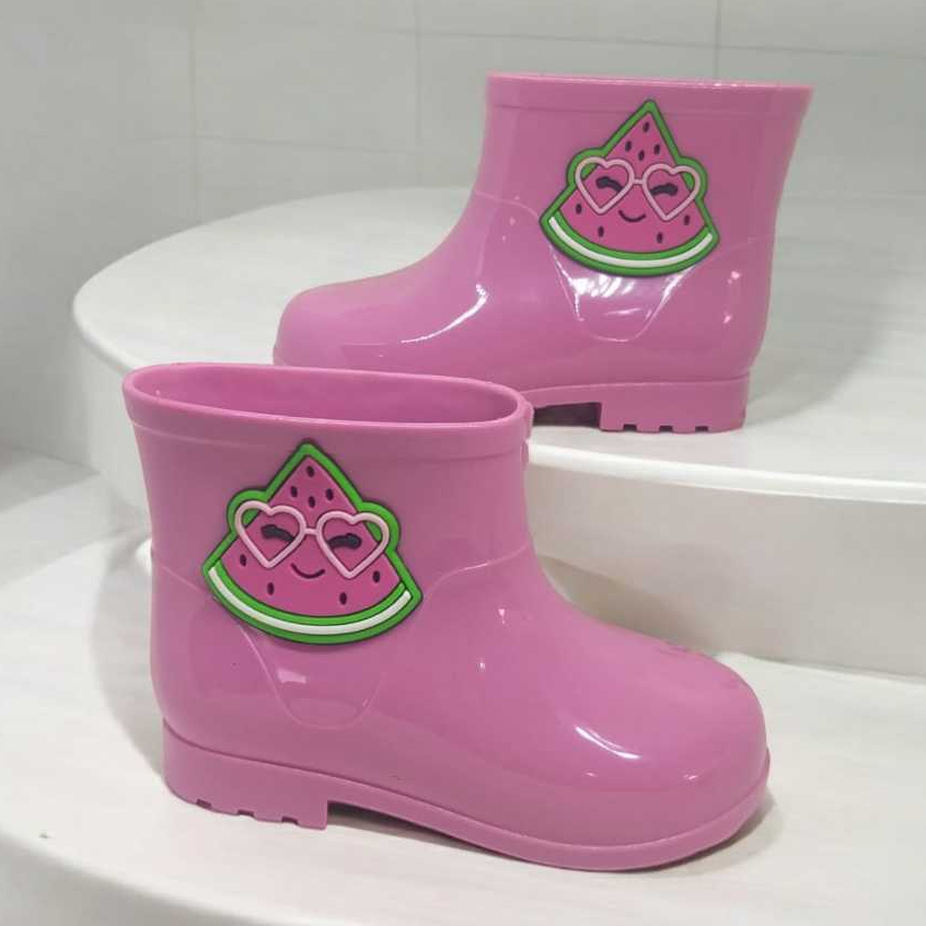 Galocha Chuva Infantil  Para Terra Menina Feminina Bota Criança Leve Confortável Solami