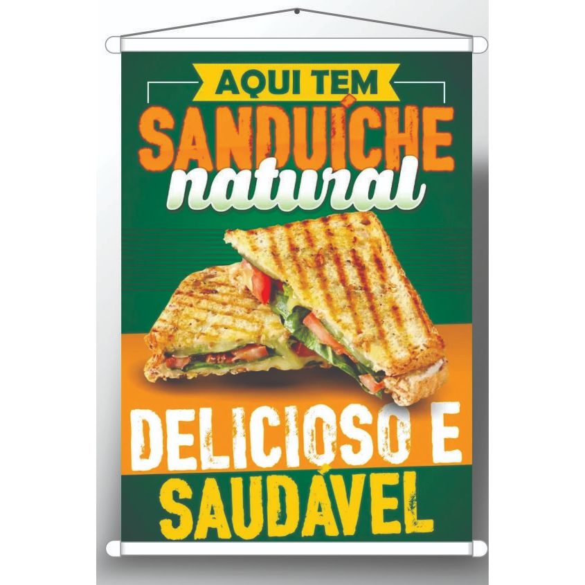 BANNER ARTE PRONTA - SANDUICHE NATURAL em Oferta na Shopee