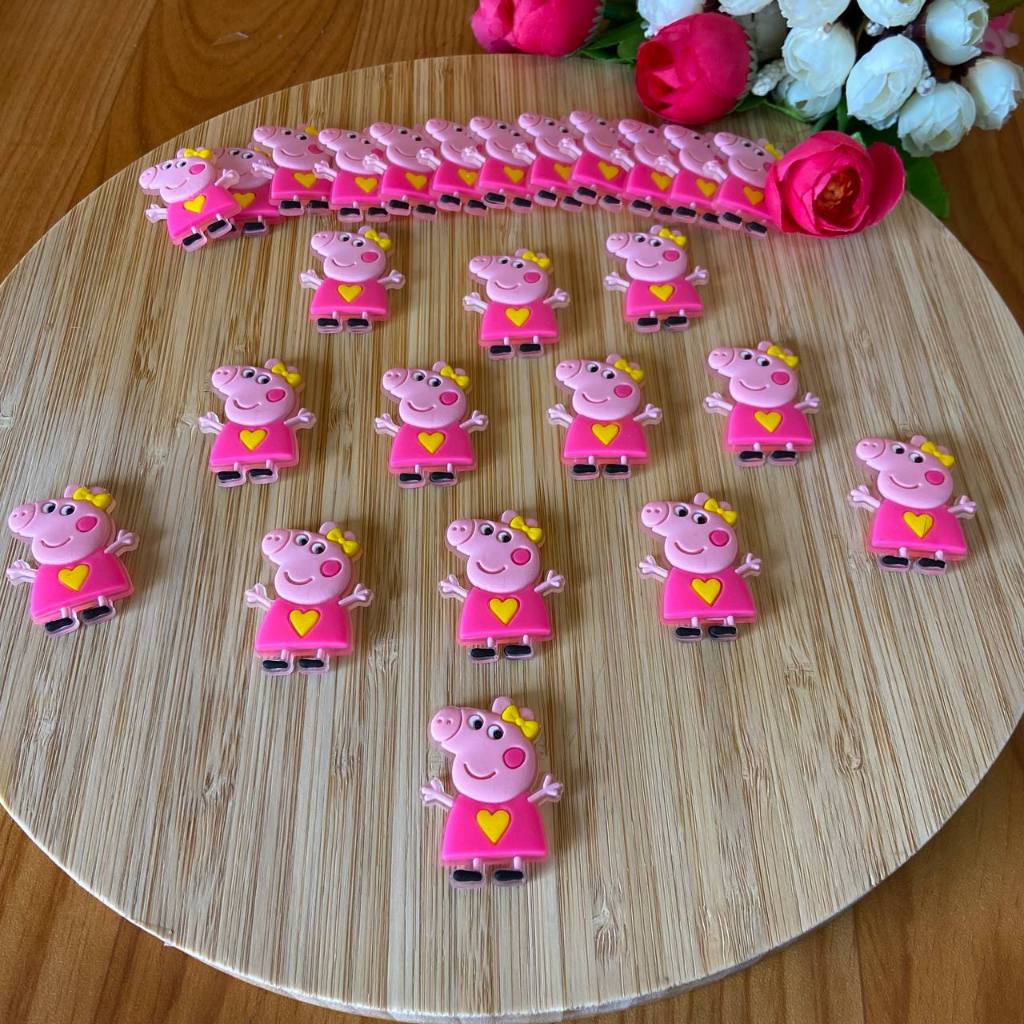 Aplique Emborrachado PORQUINHA ROSA  Pacote com 10 Uni Ou Mais COD:100081 em Oferta na Shopee