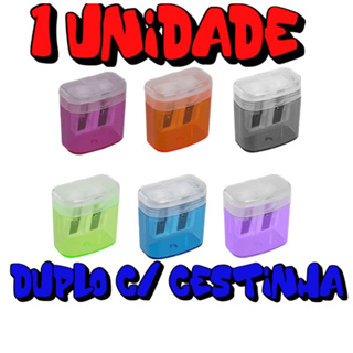 Apontador Duplo Cestinha Com Depósito Leo & Leo-1 Unidade em Oferta na Shopee