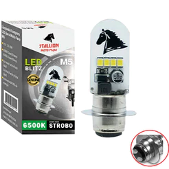 Lâmpada Led M5 STROBO Blitz Stallion Biz 100/125 Pop 100 Bros 125 150 09/12 Shineray Lançamento