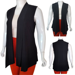 Colete Feminino Plus Size Viscolycra Terceira Peça Longo Elegante Tendência G1 G2 G3 em Oferta na Shopee