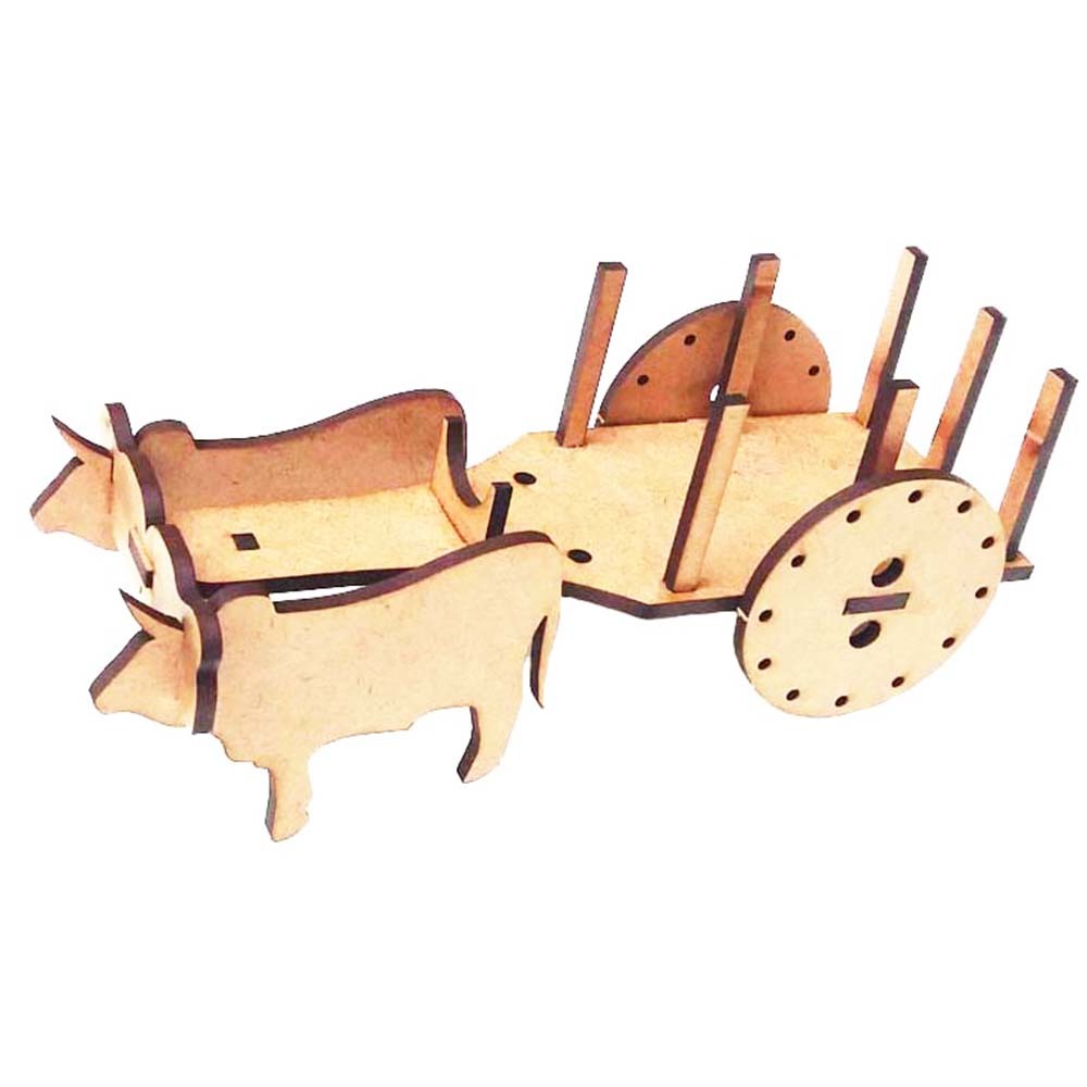Kit 14 mini carroça carro de boi 16cm mdf cru lembrancinha fazendinha country junina mini doces