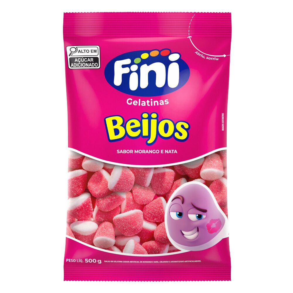 Beijos de Morango 500g - Fini - Food & Beverages