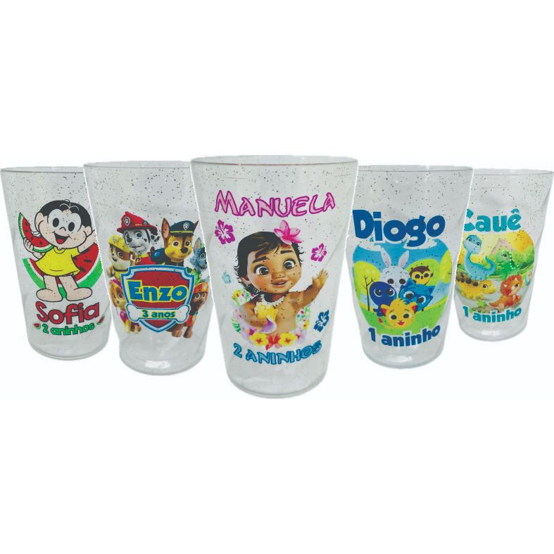 Kit Copos Twister 300ml - Personalizado