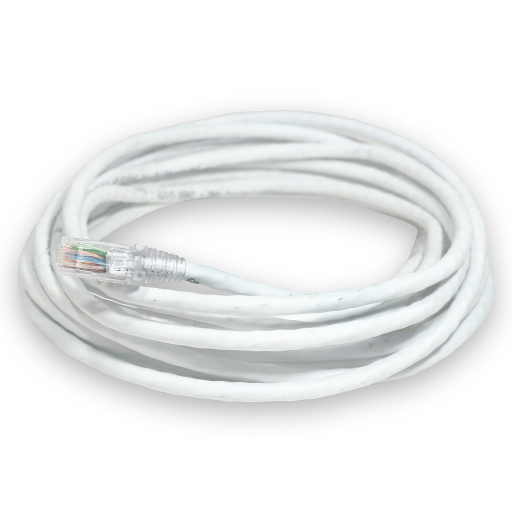 Cabo de Rede Branco 3m 3 Metros Crimpado CAT6 100% Cobre LAN Internet Gigabit CFTV Pronto Testado