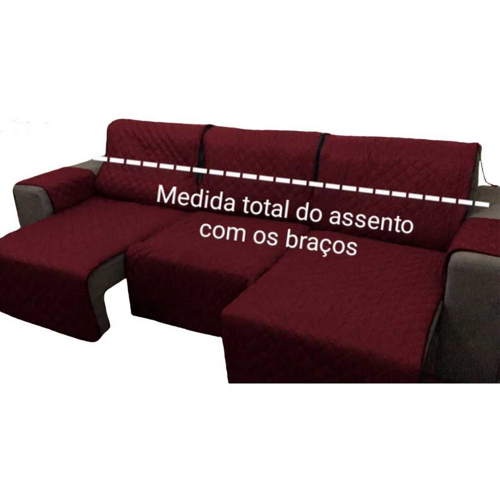 Protetor De Sofá 3 Módulos Retrátil Reclinável 2,80 m Medida Total Contando Com Os Braços O Melhor Preço