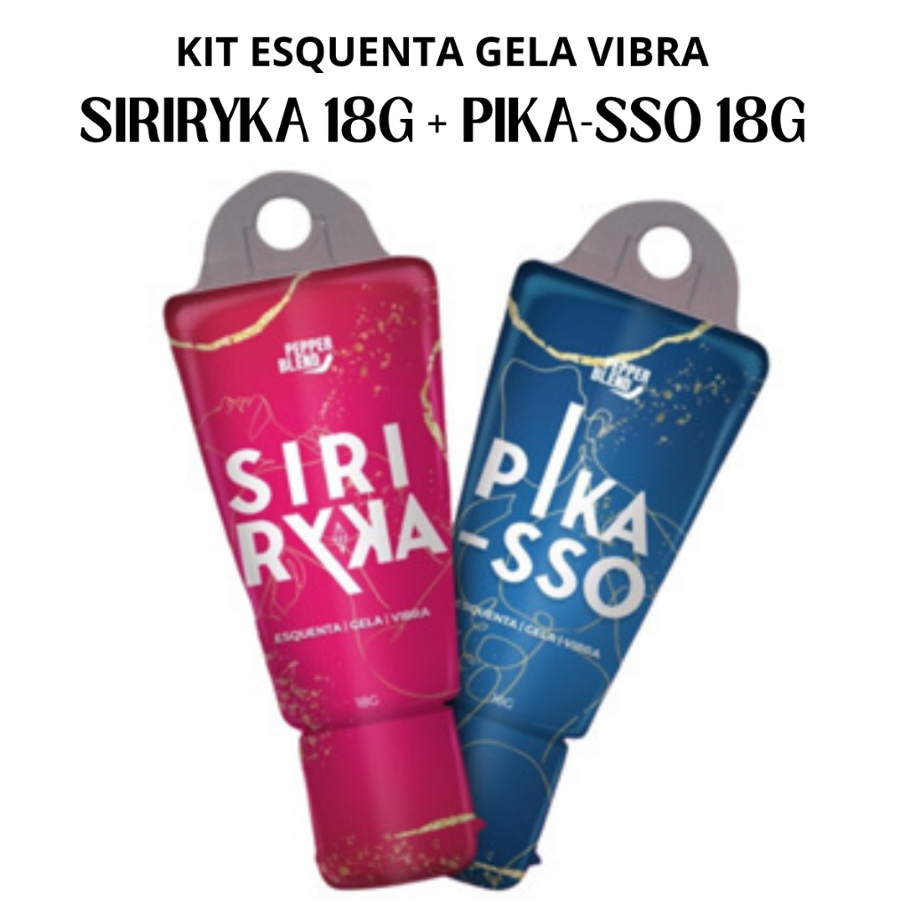 KIT SIRIRYKA 18G + PIKA-SSO18G ESQUENTA GELA VIBRA PEPPER BLEND em Oferta na Shopee