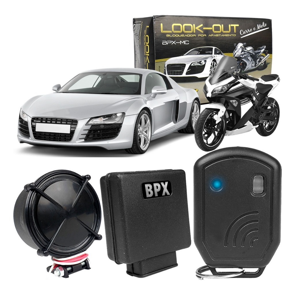 Alarme Bloqueador por Aproximação para Carro e Moto BPX Look Out - Spare Parts and Accessories for Vehicles