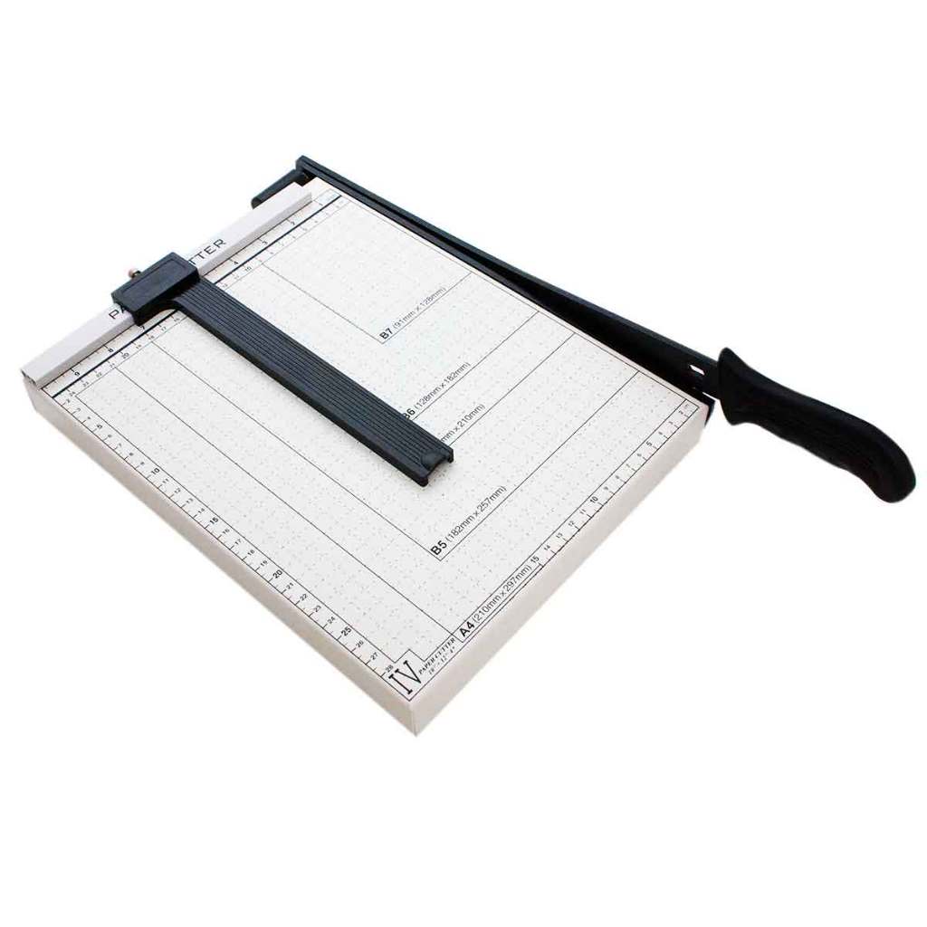 Guilhotina Papel Base Aço Trava A4 Até 10 Folhas em Oferta na Shopee