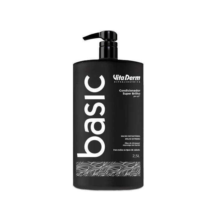 Condicionador Pro Basic 2,5 Litros Vita Derm Shampoo Cuidado com os Cabelos