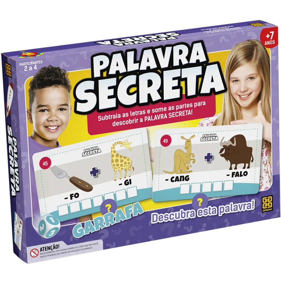 Palavra Secreta Jogo Grow Educativo Alfabetização E Lógica
