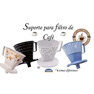 Coador Suporte para Filtro de café 103 - Plasútil - 4 temas diferentes em Oferta na Shopee