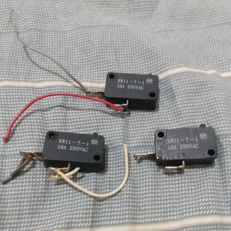 Chave fim de curso micro switch kw11-7-1 16A 250VCA kit 3
