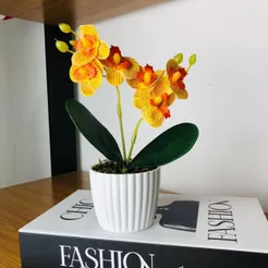 Arranjo Orquideas Mini Planta Artificial Decorativa Vaso