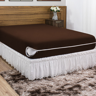 Capa de Colchão Casal Padrão em Malha Gel e Zíper resistente em Oferta na Shopee