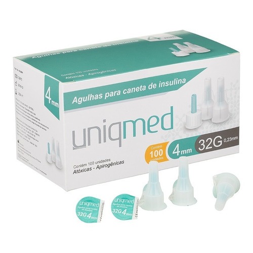 Agulha Para Ozempic Victoza Saxenda Flexpen Sus Insulina 4mm Cor Transparente