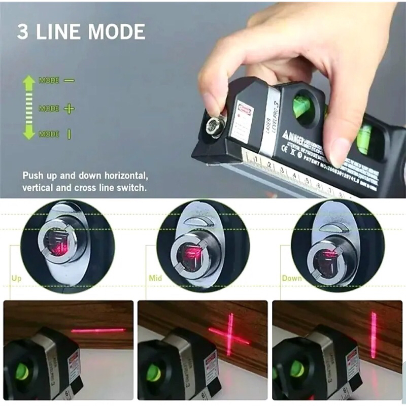 Fita medida retrátil régua infravermelha medição linear precisa lazer ferramenta de nivelador para medição linear