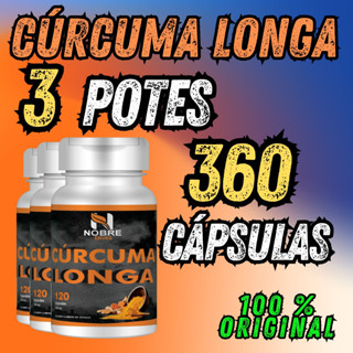 Cúrcuma Longa L 120 Cápsulas 500MG legitima 100% Pura - Nobre Ervas em Oferta na Shopee