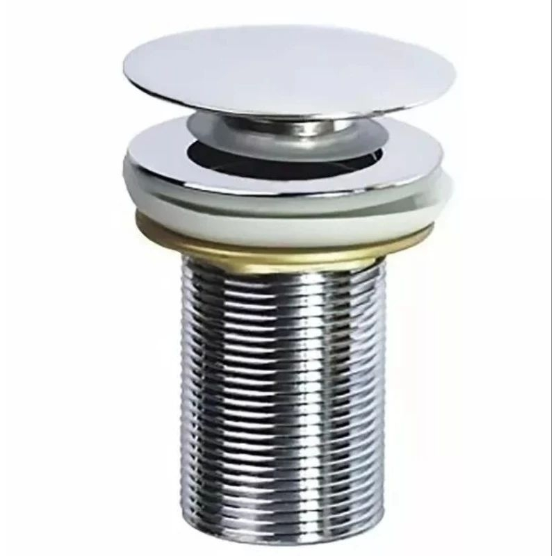 Valvula 1/4 Ralo Click Up Inteligente Em Metal Inox Para Banheiro cromado