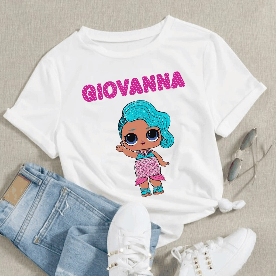 Camisa Camiseta Lol Infantil Com Nome Diversas Estampas