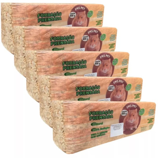 5 Serragem Maravalha Prensada 800g Para Roedor Pássaro Equino em Oferta na Shopee