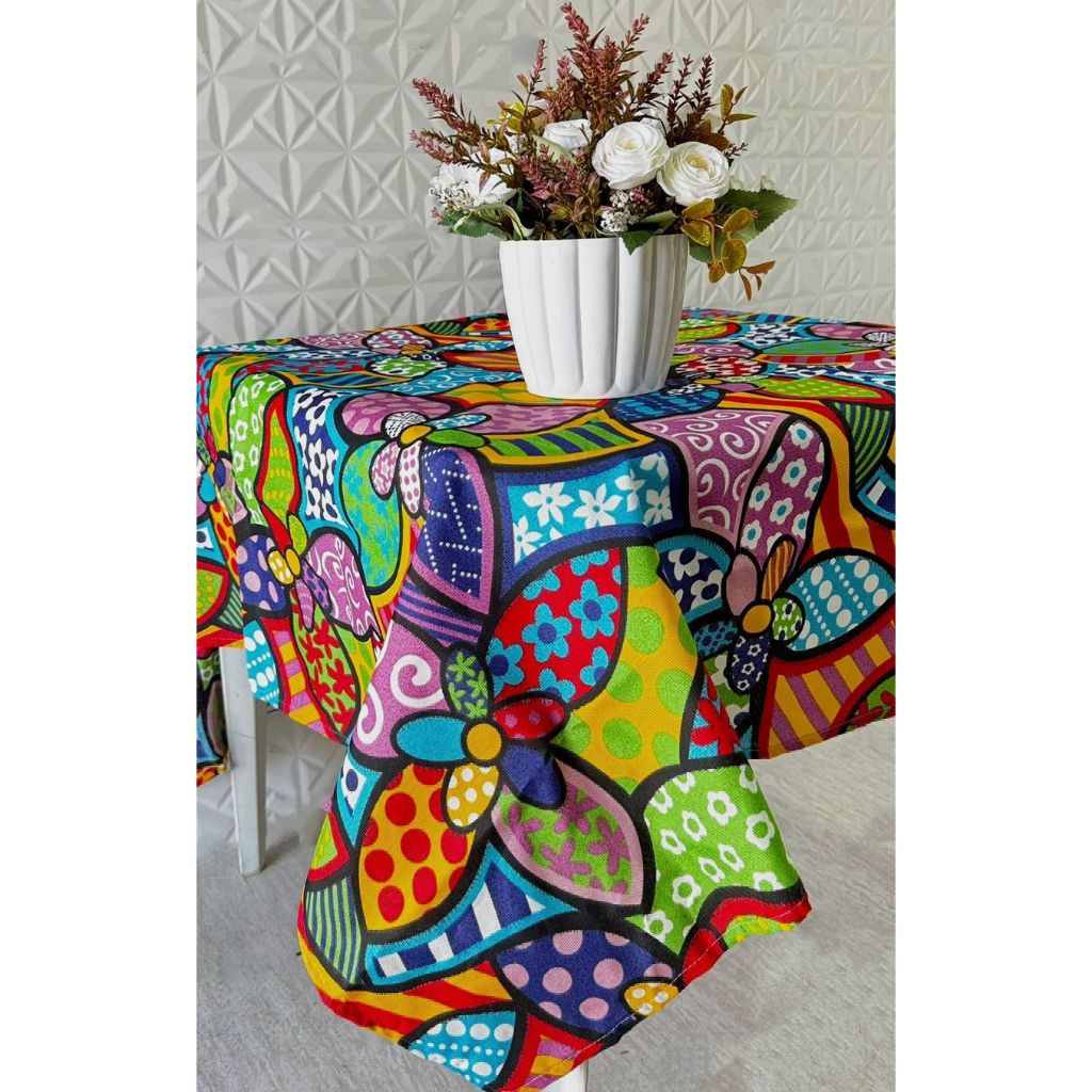 Toalha de Mesa 6 cadeiras 200x140CM Estampado - Cozinha
