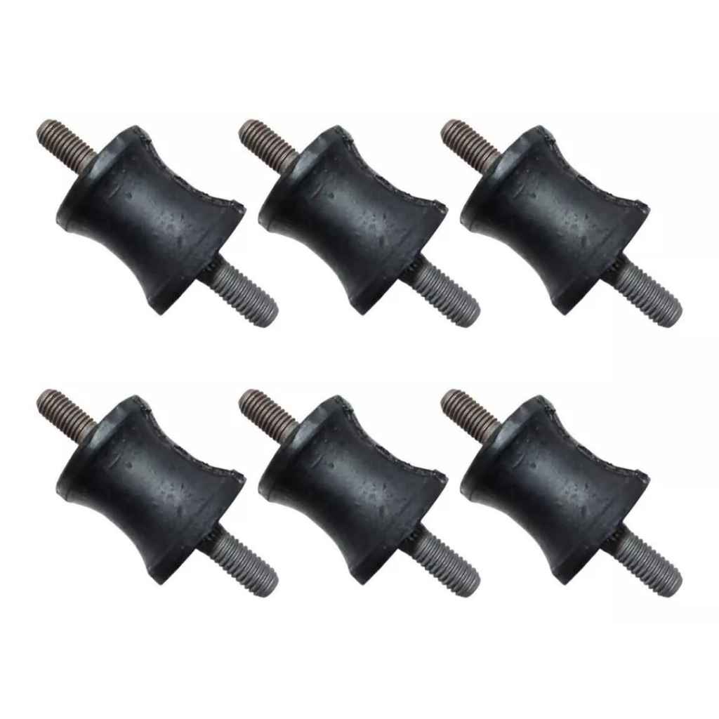 6 Kit Coxim Borracha Escapamento Pampa Belina Corcel Del Rey