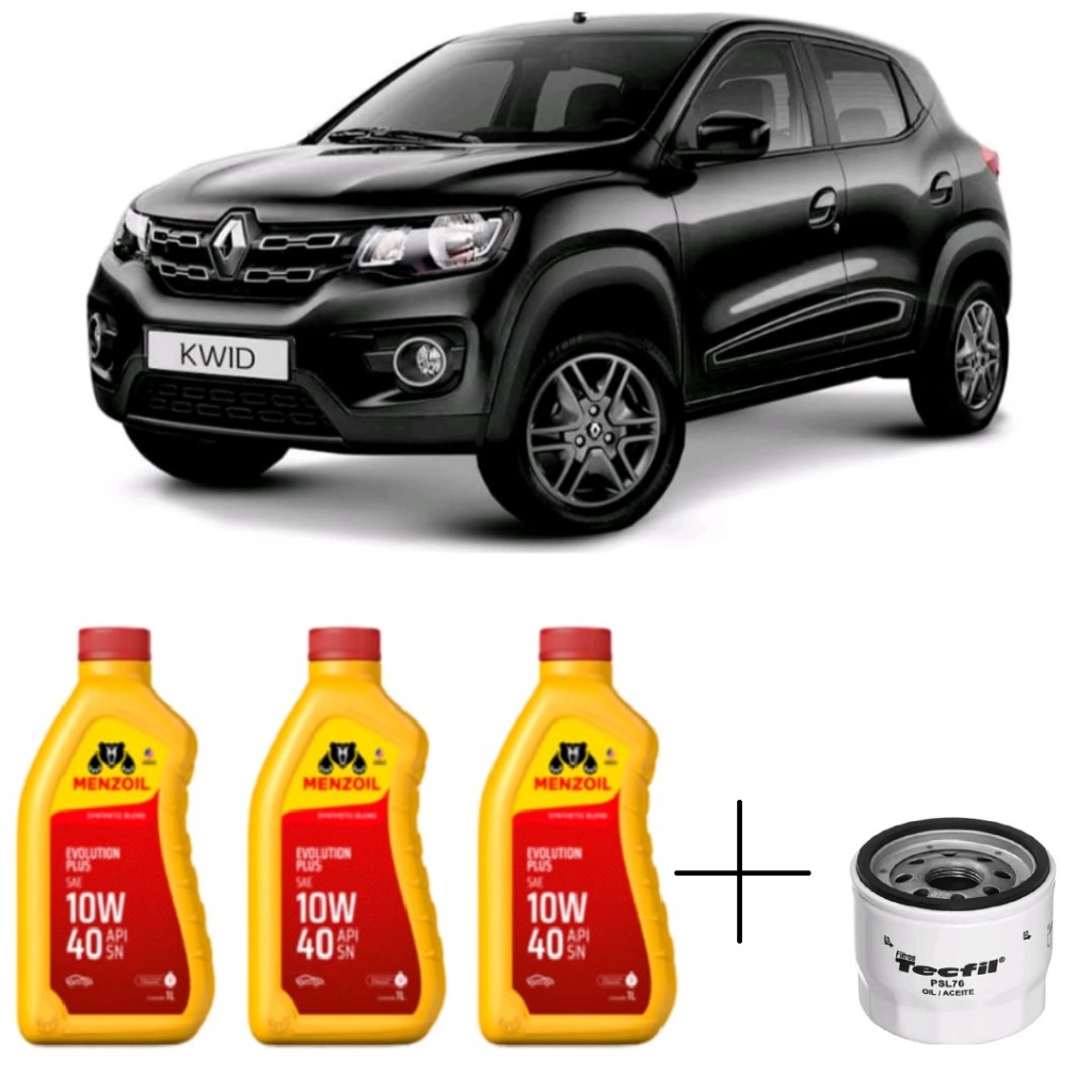 Kit Troca de Óleo 10w40 Renault Kwid 1.0 12v 2017 em diante em Oferta na Shopee