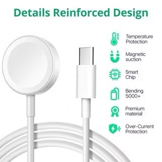 Carregador Relógio Magnético Por Indução TIPO C Smatch Watch Apple Watch em Oferta na Shopee
