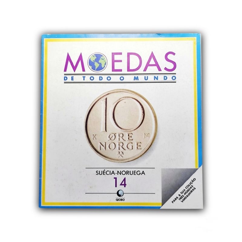 Coleção Moedas de Todo o Mundo - Suécia e Noruega Com 3 Moedas Fascículo 14
