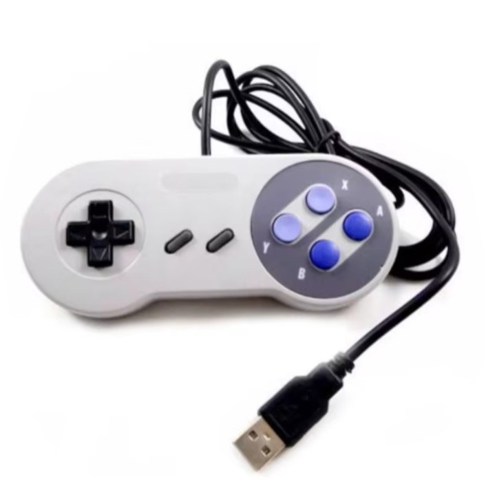 Controle USB estilo Snes Super Nintendo compatível com PC, Mac, Raspberry Pi