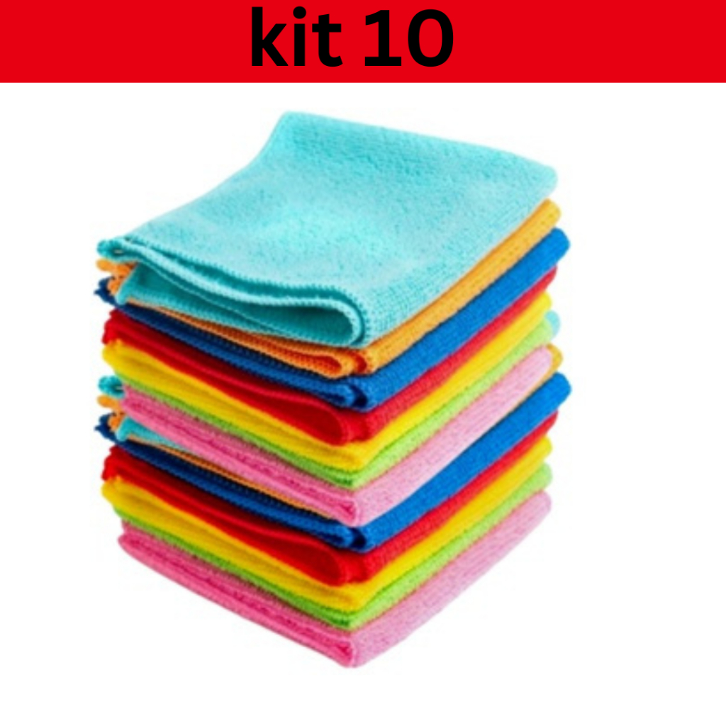 Pano Microfibra de Limpeza Multiuso Super Absorvente em Oferta na Shopee