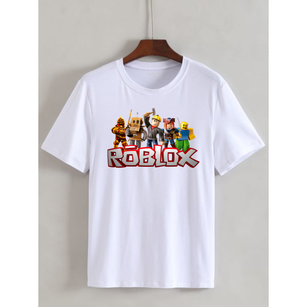 Camiseta Basica  Roblox Personagens Unissex Feminina Masculina Jogo Game Infantil do 02 ao 16 Game Jogos Online Camisa algodão