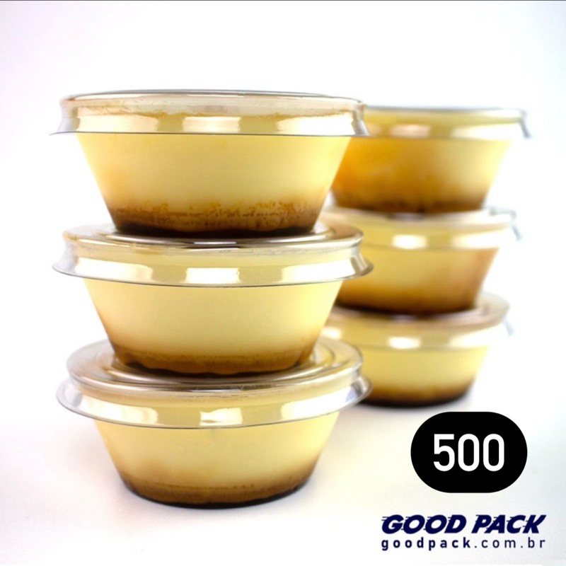 100~500 formas mini pudim forneavel 130g com tampa