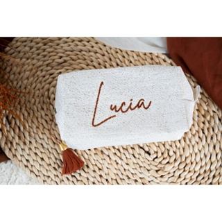 Necessaire Personalizada tamanho G  (cada)  Madrinha, Mãe da Noiva,Mãe do Noivo, Noiva. em Oferta na Shopee