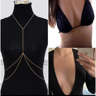 Corrente de corpo ajustável vários modelos moda gringa colar de corporal  vários modelos medidas nas imagens em Oferta na Shopee