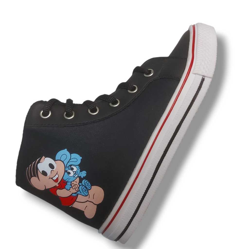 Bota Infantil Menina Tênis Desenho Cano Alto Promoção Confortavel